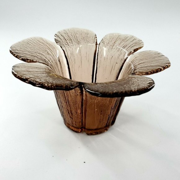 Vikings Glass Floral Design Small Vase-Great Condition - Picture 5 of 8